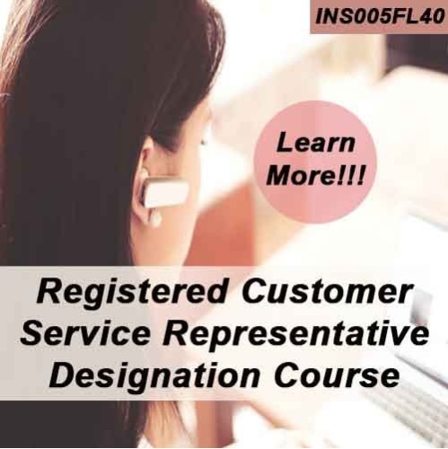 Insurance, Florida, Property & Casualty, Insurance Designation, Property & Casualty, Property and Casualty, Designation Courses, Insurance, All Courses,40 hr 4-40 RCSR Registered Customer Representative Designation Course 