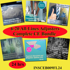  24 hr CE  6-20 All-Lines Adjusters Complete CE Bundle (INSCEB009FL24) 