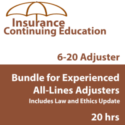 20 hr 2026 CE Bundle for Experienced 6-20 All-Lines Adjusters