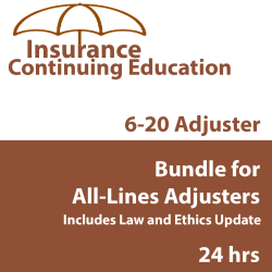 24 hrs 2026 Complete CE Bundle for 6-20 All-Lines Adjusters