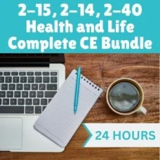 24 hr CE - 2-15, 2-14 or 2-40 Health and Life CE Bundle